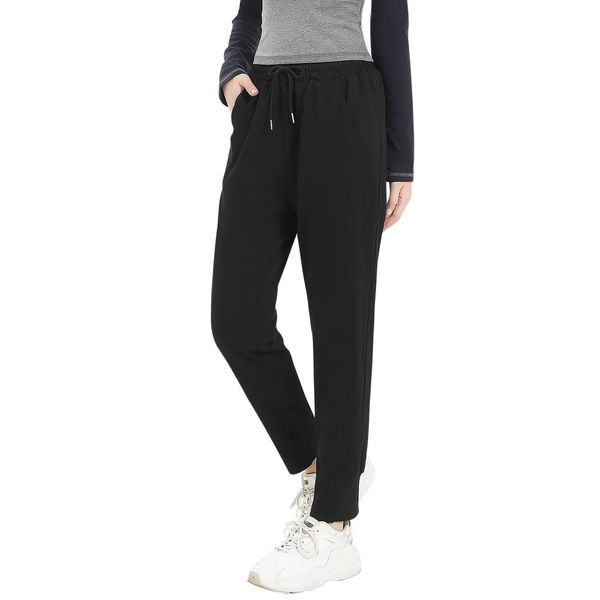 Sillictor Sweatpants, Women's Jogger Pants, Long Jersey, Underneath, Active Pants, Simple, Training, Black