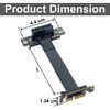 ipolex PCIe 3.0 X1 Extender cable, Up to Up, cable length 25-cm, 85ohm