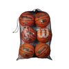 Wilson NBA 6 Ball Mesh Basketball Bag, Black