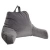 Black Backrest Plush Pillow Bed Cushion Support Reading Back Rest Arms Chair 