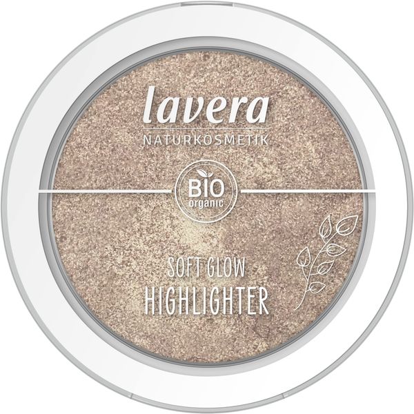 lavera Soft Glow Highlighter -Ethereal Light 02- nude - Bio-Mandelöl & Vitamin E - Vegan - schimmernd - Samtige Textur (1 x 5,5g)