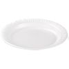 DART 6PWC 6" Foam Plate, Concorde Non-Laminated Foam Dinnerware, White