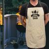 Personalised with Name, Grill Master BBQ Apron, Stone with Front Pocket