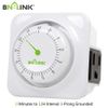 BN-LINK 12Hour Mechanical Countdown Grounded Timer 3 Prong Outlet Repeatable