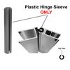 Plastic Hinge Sleeve for Shower Doors with Continuous Hinge - 72" Long