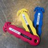 San Jamar KK401 Klever Kutter Safety Box Cutter Knife, Red