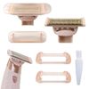 2 Pack Replacement Body Razor head Replacement Compatible with Finish Touch Flawless Nu Razor Replacement Blades,Rose Gold