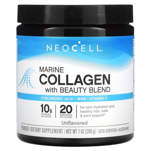 2 X Neocell, Marine Collagen With Beauty Blend Powder, Unflavored, 7 oz (200 g)