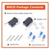 Mhrxusd 2Pcs 80629 Neutral/Reverse Safety Switch Replacement for B&M Automatic Shifters, with Crimp Terminals Screws