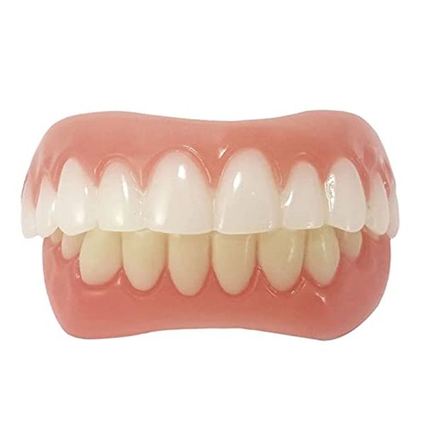 Upper and Lower Veneer, Dentures for Women and Men, Fake Teeth, Natural Shade! Fix Your Smile at Home within Minutes!