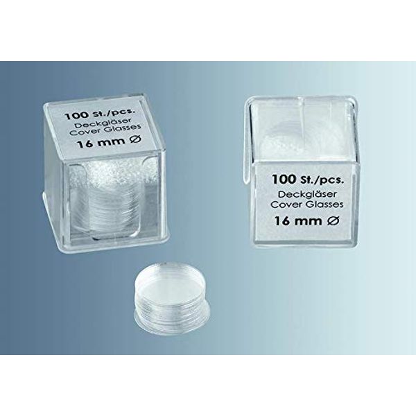 Marienfeld 22mm Borosilicate Round Coverslips (x100pcs) - Made in Germany