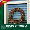 Command Outdoor Medium Window Hooks, Clear, Water-Resistant Adhesive, 5 Hooks, 6 Strips (17091CLRAWVPES)