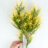 Tall Vinyl Whispy Artificial Yellow Tipped Springeri Grass Sprays