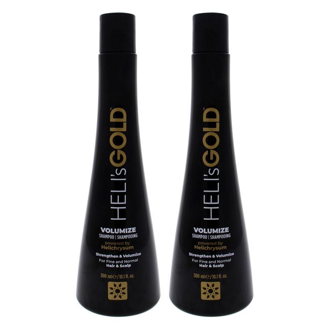 Volumize Shampoo by Helis Gold for Unisex - 10.1 oz Shampoo - Pack of 2