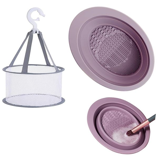 silicone makeup brush cleaning mat makeup brush cleaning mat makeup brush cleaner pad makeup brush cleaner silicone makeup brush cleaner folding makeup brush cleaner pad silicone mat cosmetic brush cleaning drying hanging net for washing makeup brush clea