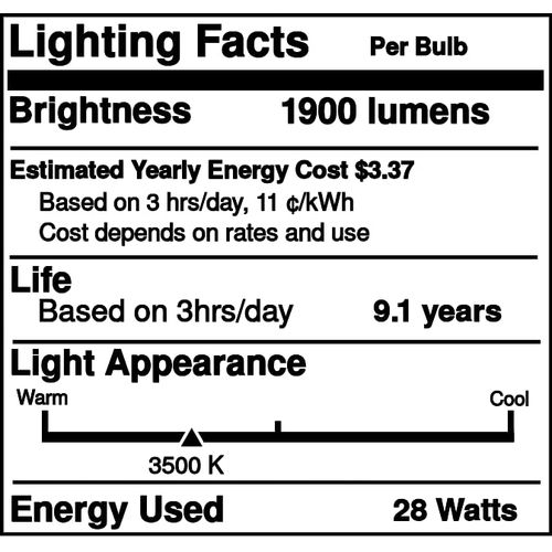 Replacement for Osram CFL Square 28W/835, Compact Fluorescent Light Bulb (1 Pack)