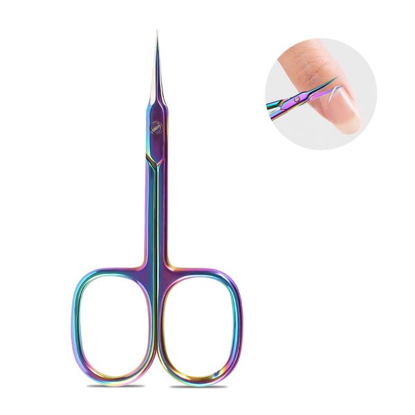 Nagelhautschere Extra Fein Hautschere Profi Nagelhautschneider Edelstahl Nagelhaut Schere für Fuß und Fingernägel Cuticle Cutter Cuticle Scissors Nagelhautentferner Cuticle Remover Maniküre Schere