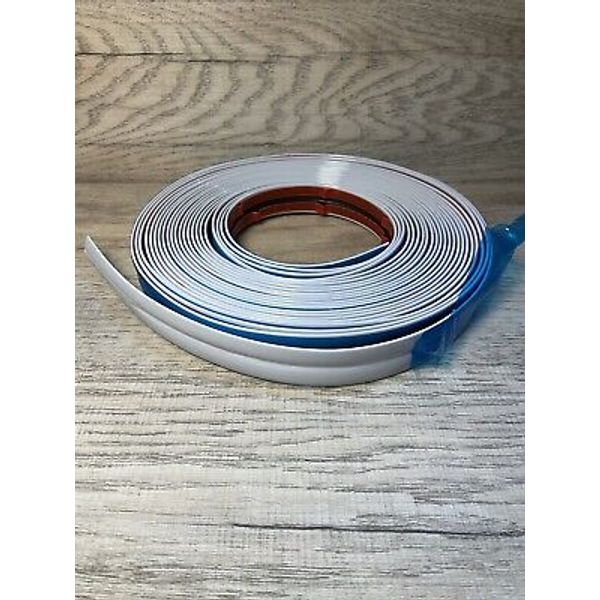 Wall Trim Molding Peel and Stick Trim Molding,Flexible 33Ft x 0.8inch White.