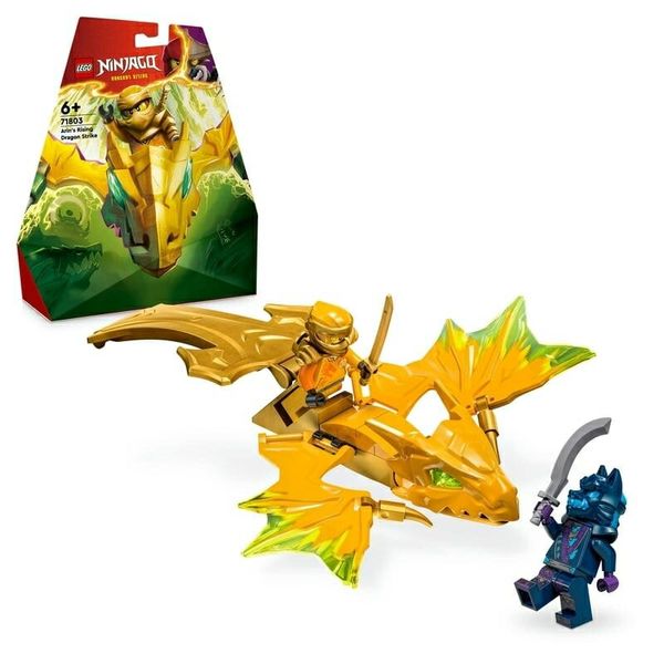 LEGO Ninjago Erin&#39;s Rising Dragon Toys, Presents, Blocks, Boys, Girls, Children, Ages 5, 6, 7, 8, Elementary School Students, Educational, Dragon, Ninja, Pretend Play, House Play, 71803