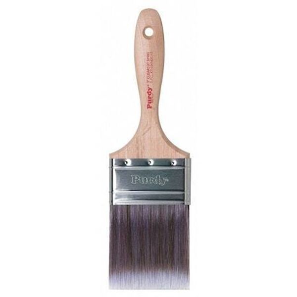 Purdy 144380130 3" Flat Sash Paint Brush, Nylon/Polyester Bristle, Hardwood