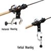 Brocraft Power Lock Fully Adjustable Rod Holder with Aluminum Large Opening Clamp / Jon Boat Rod Holder / Clamp On Rod Holder