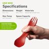 Lewis N. Clark Humanhear GoBites Uno, Fork & Spoon, Green