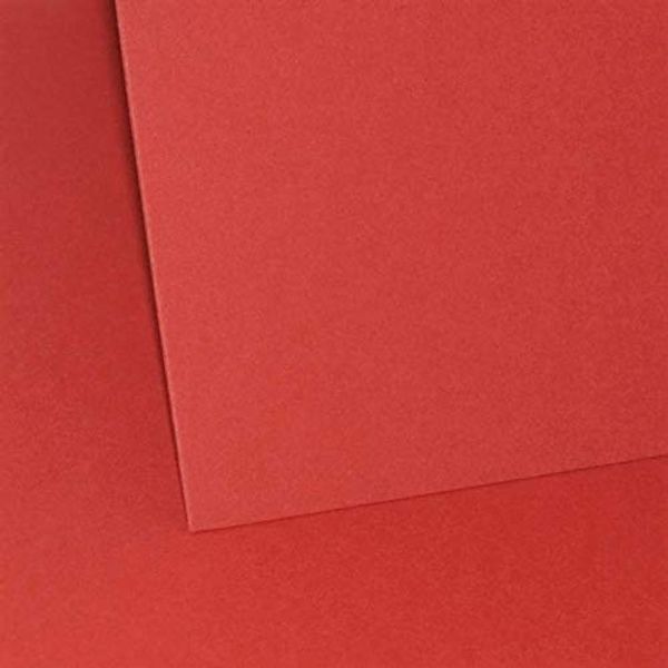 Red Plain Card 160gsm - 12x12 Inch 4 Sheets