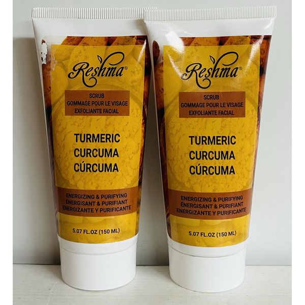 2-Pack ~ RESHMA Scrub TURMERIC Energizing & Purifying 5.07 fl oz