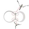 Bordhap Sucha Diving Double End Bolt Double Oxygen Bottles Hoop Extension Screws Technical Diving Hardware