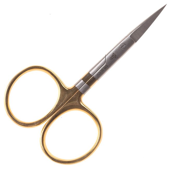 Dr. Slick Hair Scissor, 4-1/2", Gold Loops, Straight