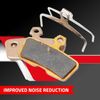 Clarks Sintered Disc Brake Pads W/ Carbon for Avid Code 2011 Onwards,Grey