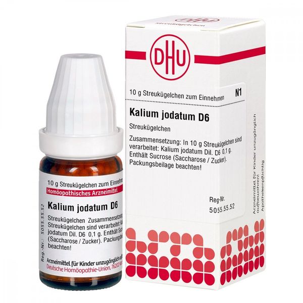 DHU Potassium Iodate D6 Scattering Balls 10 g Globules