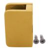 CRL SA87FBR Polished Brass 3/8" Top Flat Base Glass Clip