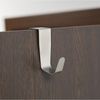Over Door Hooks, Stainless Steel, 2.5 x 8.5 cm, 2-Pack, Silver