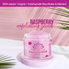 Organic Raspberry Scrub, Pure Natural Exfoliating Salt Body & Face Scrub
