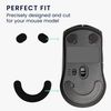 kwmobile Mouse Feet Replacement Compatible with SteelSeries Rival 3 Computer Mouse Skates Sticker - Black