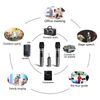 Wireless Microphone Rechargeable Dual UHF Microphone Handheld with Receiver