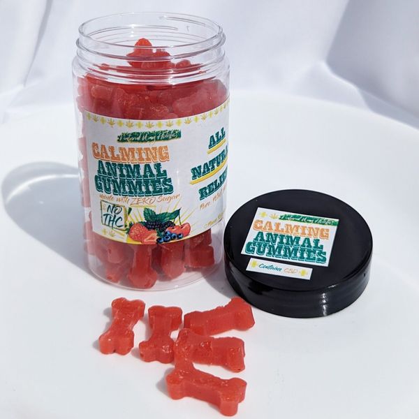 Calming Animal Gummies, pain relief gummies, immune health, anti-inflammatory