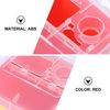 Minkissy Blade Dispenser Case Razor Blade Disposal Case Barber Shop Storage Bank Container for Used Razor Blades Red
