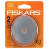 Fiskars 60 mm Replacement Rotary Blade ~ 2 Pack ~ #198090