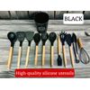 COSEURS Silicone Kitchen Utensils Set (12), highly durable & long-lasting