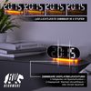 CSL - Digital Alarm Clock with Wireless Charging - Large Numbers - LED Display - Acoustic Control - Time and Date - Snooze Function - Charging Function Wireless Charging - Includes Power Supply and