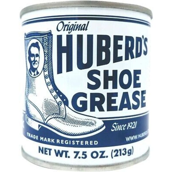 Huberd’s Shoe Grease (7.5oz) - Leather Conditioner and waterproofer Since 1921.