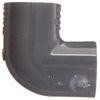 Spears 406-G Series PVC Pipe Fitting, 90 Degree Elbow, Schedule 40, Gray, 1/2" Socket
