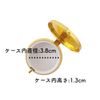 Pill Case Round Supplement Case Deco Parts Accessory Case Gold (5)