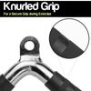 KOMODO Tricep V Bar Push Down Cable Attachment Handle Close Grip Multi Gym Pull Triceps (With Rubber Grip)