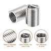 sourcing map 50Pcs Helical Threaded Inserts, M10-1.5x2.5D 304 Stainless Steel Threaded Socket, Thread Repair Insert for Plastic Wood Thread Repair