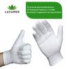 LAVAMED Dermatest: very good cotton gloves, extra soft cotton gloves made of 100% cotton, jersey gloves, white twisted gloves, premium cosmetic gloves (3 pairs, M)