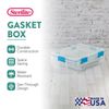 Sterilite 37 Qt Clear Plastic Home Storage Tote Bin with Secure Lids, (4 Pack)