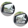 3.4" Car Adjustable Stick On Rearview Blind Spot Wide Angle Mirrors Universal